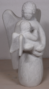 Carrara Marmor Engel mit Kind
